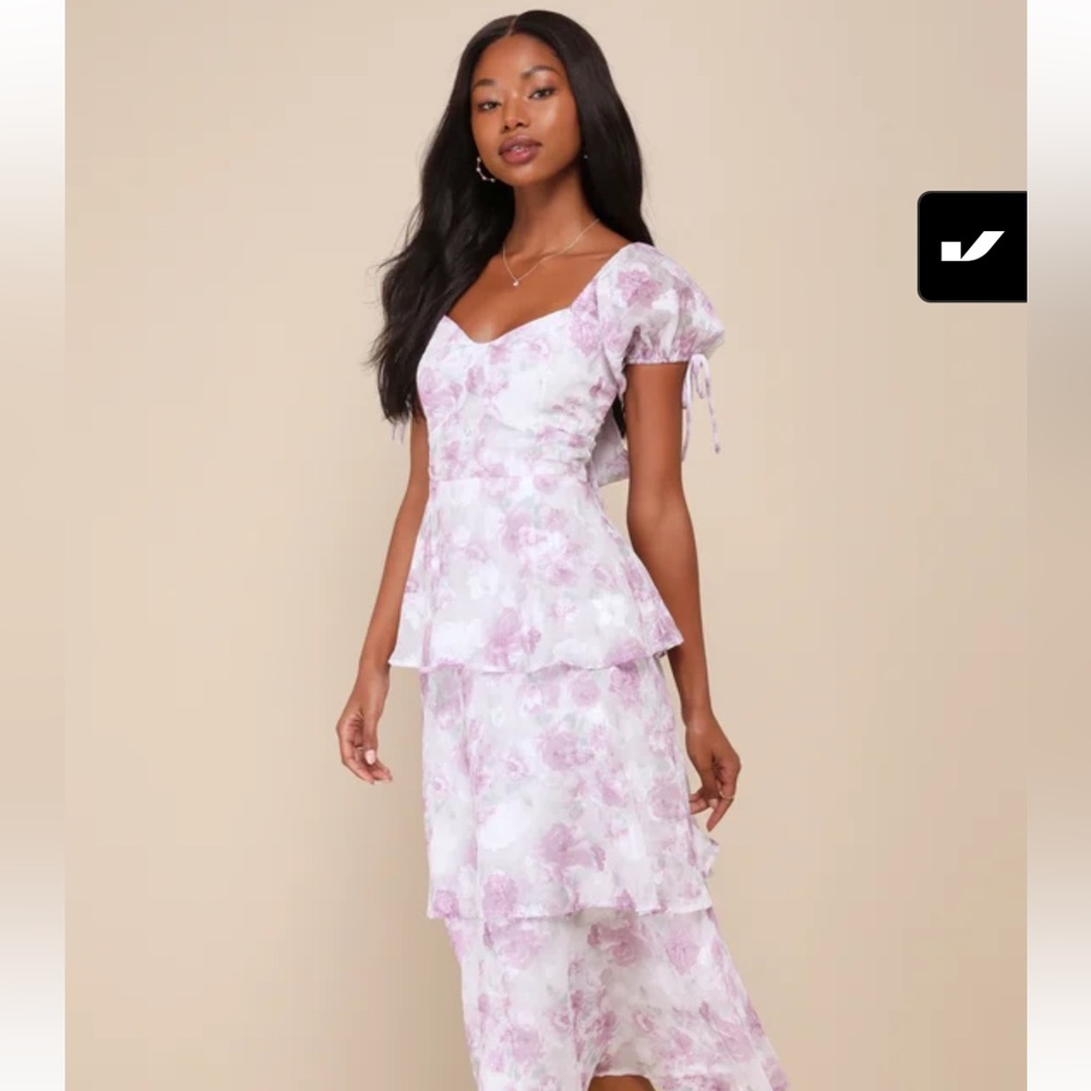 Floral Purple Dress